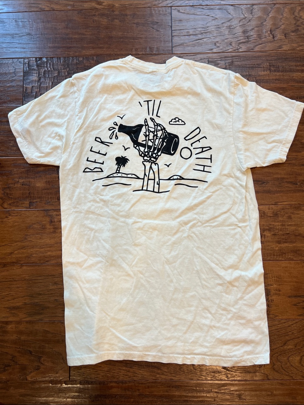 Beer til death tee shirt size medium